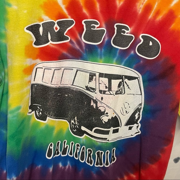 Weed California Tie Dye T-Shirt - Picture 3 of 4